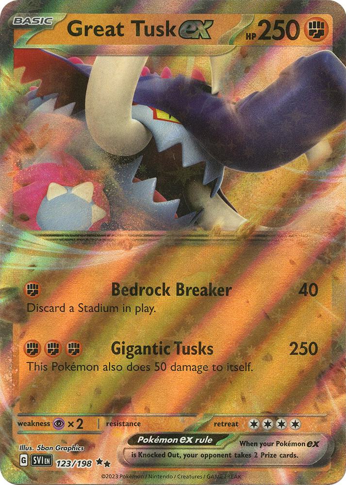 Great Tusk EX #123/198 - Scarlet & Violet Base Set (English)