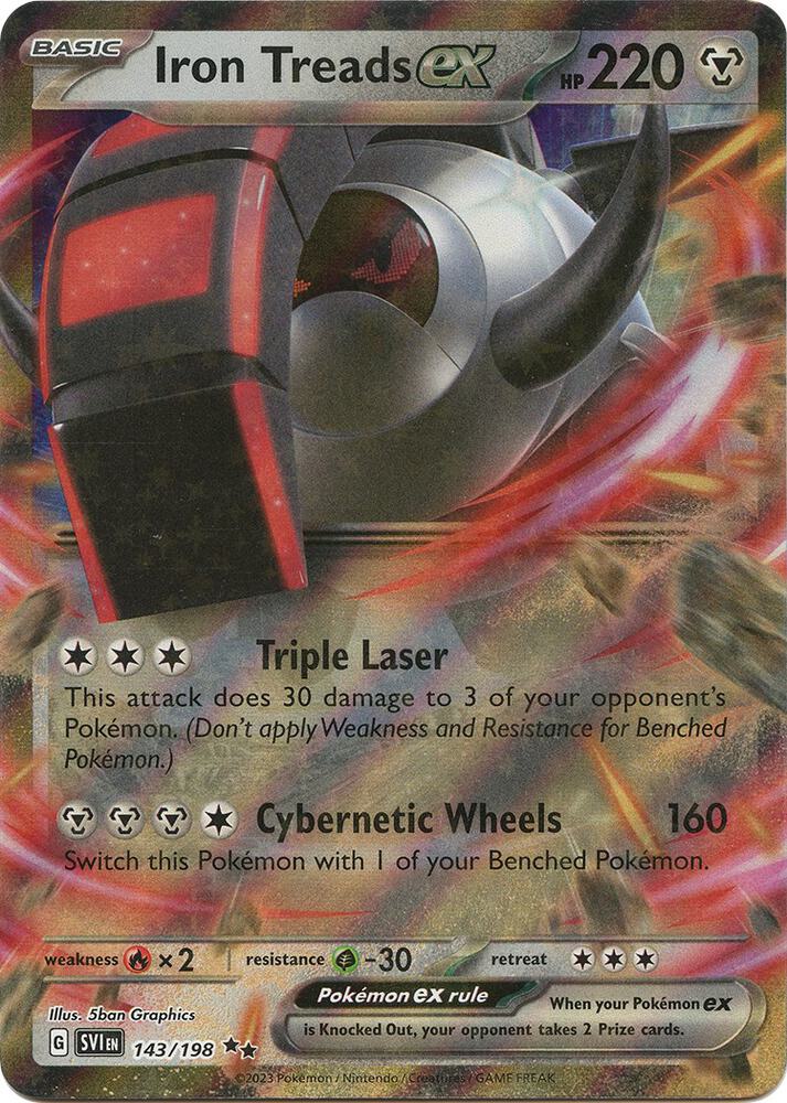 Iron Treads EX #143/198 - Scarlet & Violet Base Set (English)